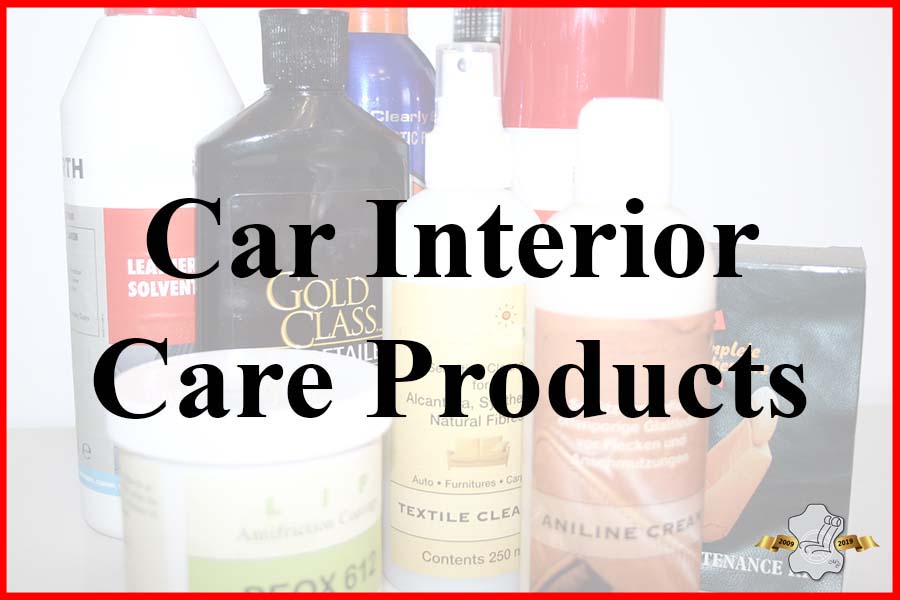 Car interior maintenance products
